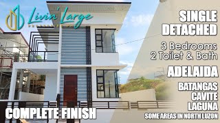 House Vlog 24  ADELAIDA 120sqm Modern Contemporary amp Complete Finish House 3BR or 4BR [upl. by Papotto]