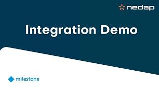 Nedap Milestone Integration Demo [upl. by Nnek]