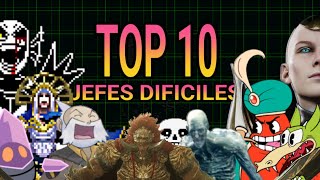 TOP 10 JEFES DIFICILES EN JUEGOS MODERNOS [upl. by Cirtemed]