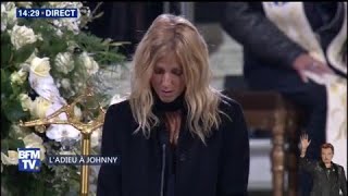 Sandrine Kiberlain prend la parole durant la cérémonie religieuse pour Johnny Hallyday [upl. by Duer]