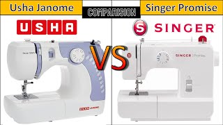 Usha Janome Dream Stitch vs Singer Promise 1408 Comparison [upl. by Keare]