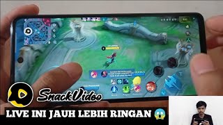 cara live streaming game di Snack video pakai satu hp tutorial [upl. by Stanhope]