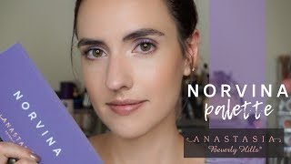 NORVINA Palette from Anastasia Beverly Hills  Swatches  2 Eyeshadow Tutorials [upl. by Elle431]