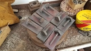 How to forge a Escutcheon Plate Pintel for Strap Hinge [upl. by Ronald]