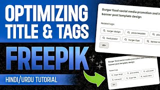 Optimizing Freepik Contributor File keywords and tags  Freepik Contributor Keywords  HindiUrdu [upl. by Xylon]