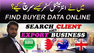 how to find customers for export business  Search international Customer online [upl. by Odlaw]