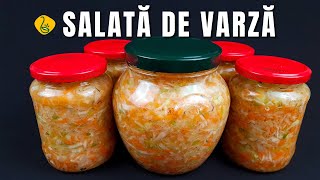 Salata de varza la borcan pentru iarna  Mori de dragul ei  cea mai gustoasă și ușor de facut [upl. by Lertsek]