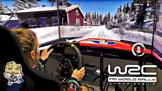 Rally Driver drives WRC 10 with DBOX Haptic Simulator [upl. by Vanderhoek]