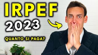 IRPEF 2023 QUANTO PAGARE [upl. by Novel]