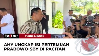 Kunjungi Pacitan Begini Isi Pertemuan PrabowoSBY di Pacitan  tvOne Minute [upl. by Oeramed783]