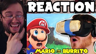 Gors quotThe History of Mario Games but explained with burritos by DougDougquot REACTION [upl. by Edorej]