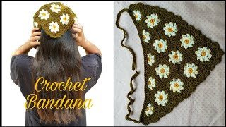 Crochet Rose Flower Granny Square Tutorial [upl. by Ynnek]