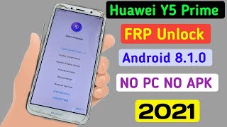 Huawei Y5 2018 Frp bypass without pc Very Simple Method [upl. by Aniloj]