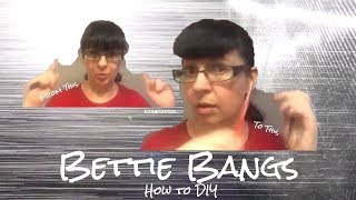 Bettie Bangs How To DIY [upl. by Eenafets]