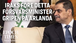 Iraks före detta försvarsminister gripen på Arlanda [upl. by Ellecram]