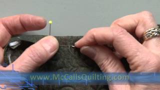 Quilt Binding 4 of 4 Turning amp Hand Stitching [upl. by Frieder]