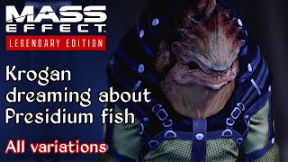 Mass Effect 2  Citadel Krogan Sushi  All variations [upl. by Fanchet701]