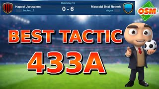 BEST TACTIC 433 2024  OSM TACTICS  OFENSIVE TACTIC  MANAGER OSM [upl. by Ahtenak282]