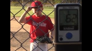 Luke Williams  62 MPH Infield Velo  5118  age 10  Franklin Regional Baseball [upl. by Ahsenra]