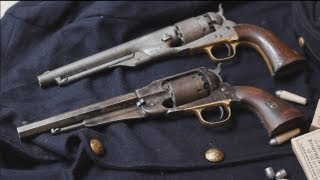 Original 1858 Remington New Model Army vs original Colt 1860 Army percussion revolver [upl. by Drahsir]