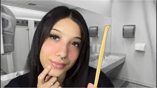 ASMR Counting your freckles in the girl’s bathroom ￼🔢 Personal attention whispers relaxing [upl. by Nakashima]