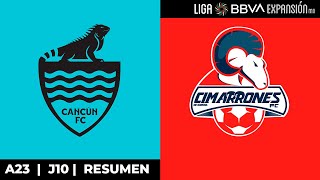 ¡Goleada en Cancún  Resumen  Cancún vs Cimarrones  Jornada 10  A23  Liga BBVA Expansión MX [upl. by Nnayelhsa]