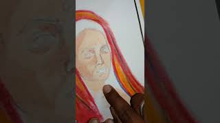 beautiful woman drawingart subscribe support painting drawingtutorials likeeasydrawing [upl. by Seaton]