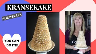 How to make a Kransekake l Norwegian l Tutorial l Recipe [upl. by Ennayar]