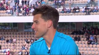 Dominic Thiem 2019 Roland Garros Second Round Win Tennis Channel Interview [upl. by Sell381]