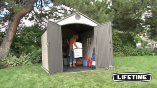 Lifetime 8x10 Outdoor Storage Shed French [upl. by Dorcy719]