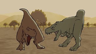 TRex vs Giganotosaurus  Jurassic World Dominion Animation [upl. by Joe851]