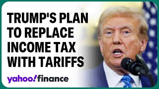 Trump proposes replacing income tax with an alltariff policy [upl. by Ennywg]