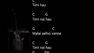 Timi nai hau  Sabin Rai  Official lyrics with guitar chords  Nepko Music  Valentine special [upl. by Nathanson]