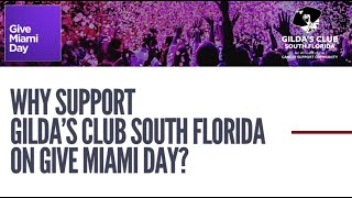 Why Support Gilda’s Club South Florida on Give Miami Day 2024 [upl. by Burne]