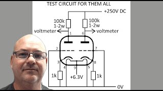 simple tube DC tester ECC81 ECC82 ECC83 explained and compared with AVO VCM163 [upl. by Dace]