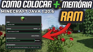 COMO COLOCAR MEMÓRIA RAM MINECRAFT 1206 [upl. by Angie407]