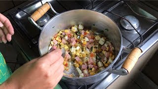 ESPOLETO EM CASA  MACARRÃO  COZINHANDO COM AS GÊMEAS [upl. by Clim]