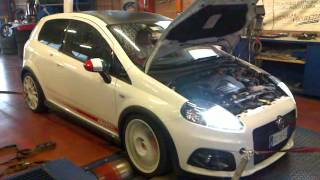 Abarth Punto con kit Protoxide GTO221  prova al banco [upl. by Harmonia]