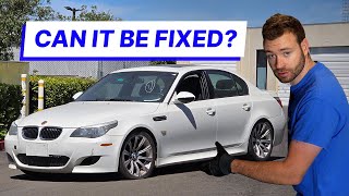 An Accident Left This 6Speed V10 Engine LOCKED  BMW E60 M5  Project Fresno PT2 [upl. by Oilut]