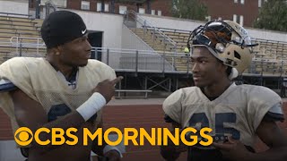 Gallaudet football players communicate with sign language [upl. by Gaves547]