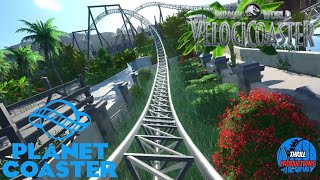 Velocicoaster Official Front Row POV  Planet Coaster Recreation [upl. by Akili773]