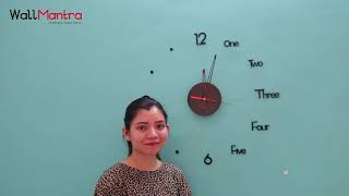 WallMantra Infinity Clock Installation Video [upl. by Harry203]