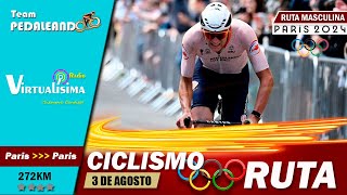 EN VIVO Ciclismo Ruta JUEGOS OLÍMPICOS 2024  VAN DER POEL  VAN AERT  ALAPHILIPPE Paris2024 [upl. by Ydissac]