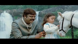 Sharath Lohithashwa Plan to Kill Child Darshan  Saarathi Kannada Movie Super Scene  Sharath Kumar [upl. by Ydarb]