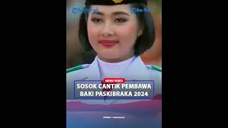 CANTIKNYA LIVENIA EVELYN Pembawa Baki Paskibraka Nasional 2024 Berasal dari Kalimantan Timur [upl. by Anaig]