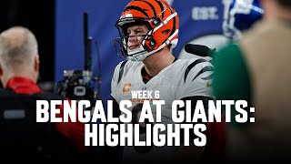 Cincinnati Bengals Highlights vs New York Giants  2024 Regular Season Week 6 [upl. by Henderson]