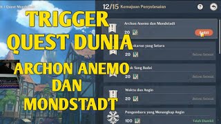 CARA MENDAPATKAN QUEST ARCHON ANEMO DAN MONDSTADT  GENSHIN IMPACT [upl. by Ramyaj]