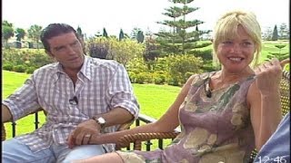 Antonio Banderas entrevista en exclusiva con su novia Melanie Griffith 1995 [upl. by Minardi]