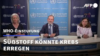 WHO stuft Aspartam als quotmöglicherweise krebserregendquot ein  AFP [upl. by Irmine]