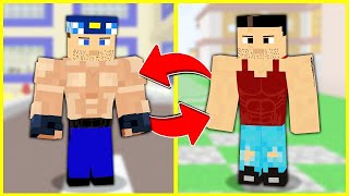 KEREM VE KEMAL 24 SAAT BOYUNCA YER DEĞİŞTİRDİ 😱  Minecraft ZENGİN FAKİR HAYATI [upl. by Ademla]